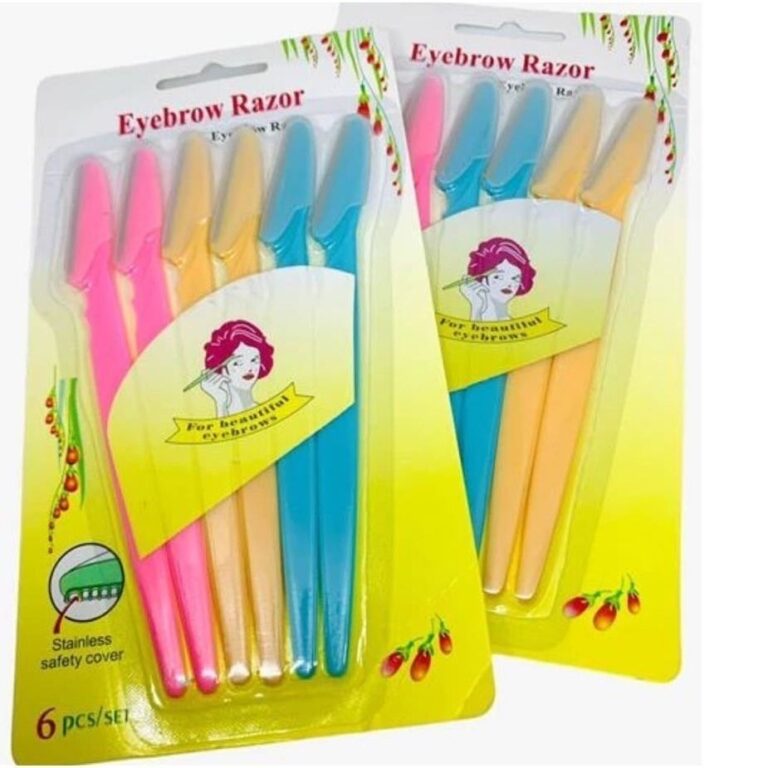 Kit 6 Lâmina Sobrancelha e Rosto Navalha Depilaç