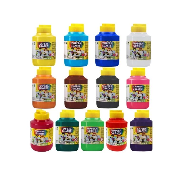 Tinta Colorida Tempera Guache 250 ml – Acril