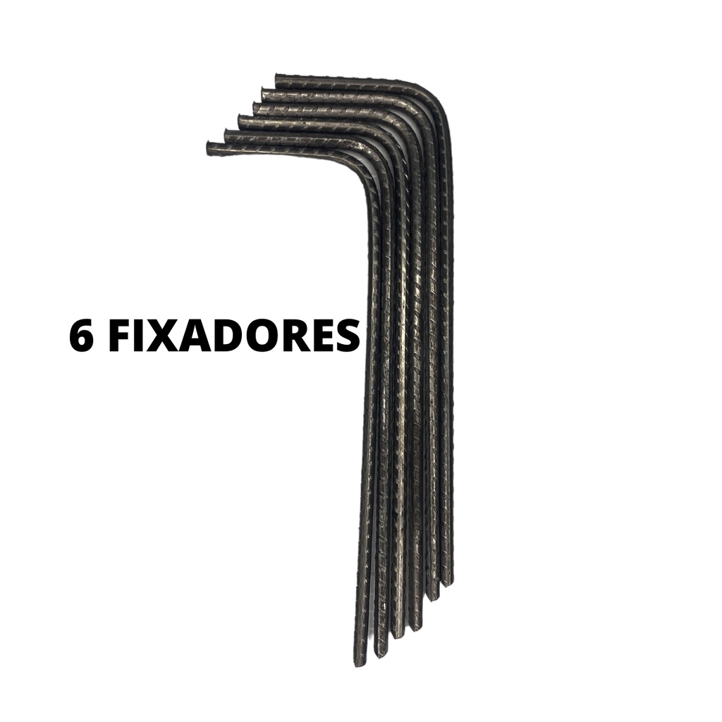 Kit 6 Estacas De Fixação Ferrinho Quadra Beach Tennis- Futevôlei- Vôlei de Praia.