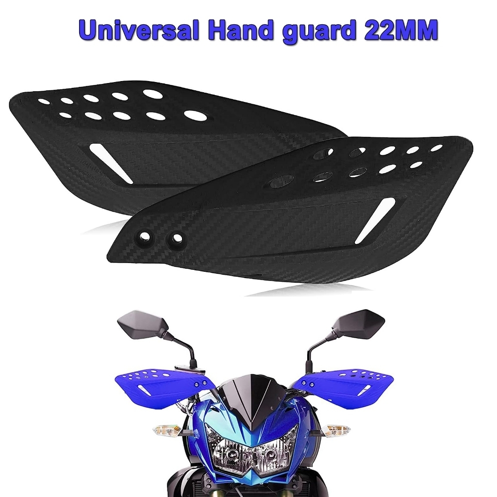 Kit 2 Protetor Mão Modelo Vector Moto Preto Manopla Punho Nylon Guidãopreto