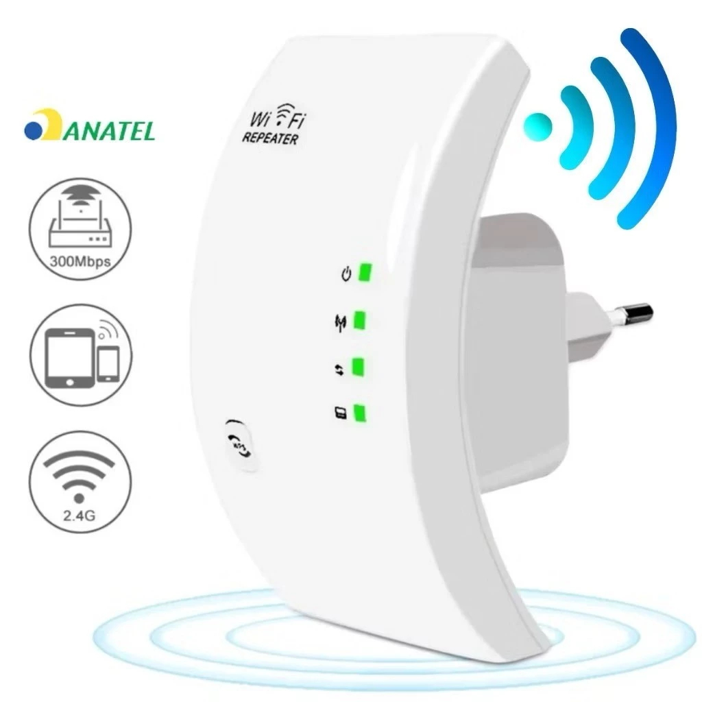 Repetidor de Internet Wi-Fi 300M DR4  Fácil Instalação + Porta LAN Ou Mouse s/fio