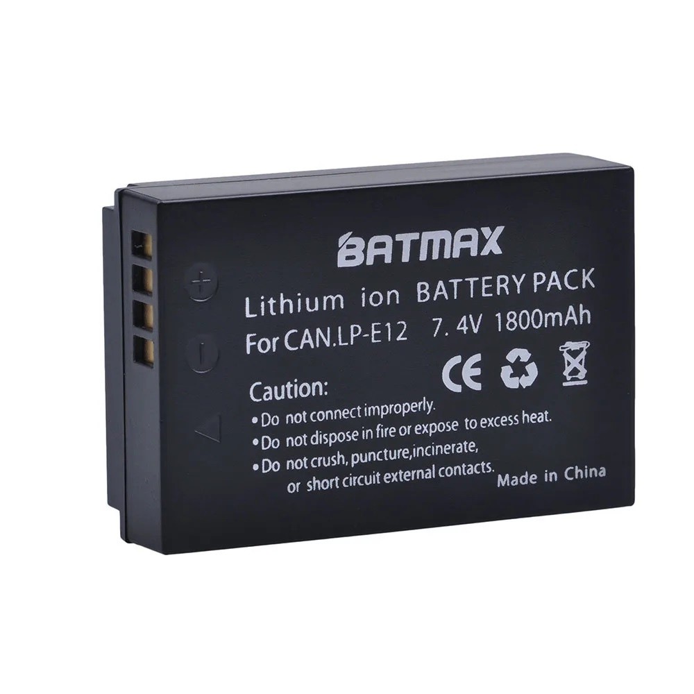 Bateria Batmax LP-E12 Recarregável Para Canon
