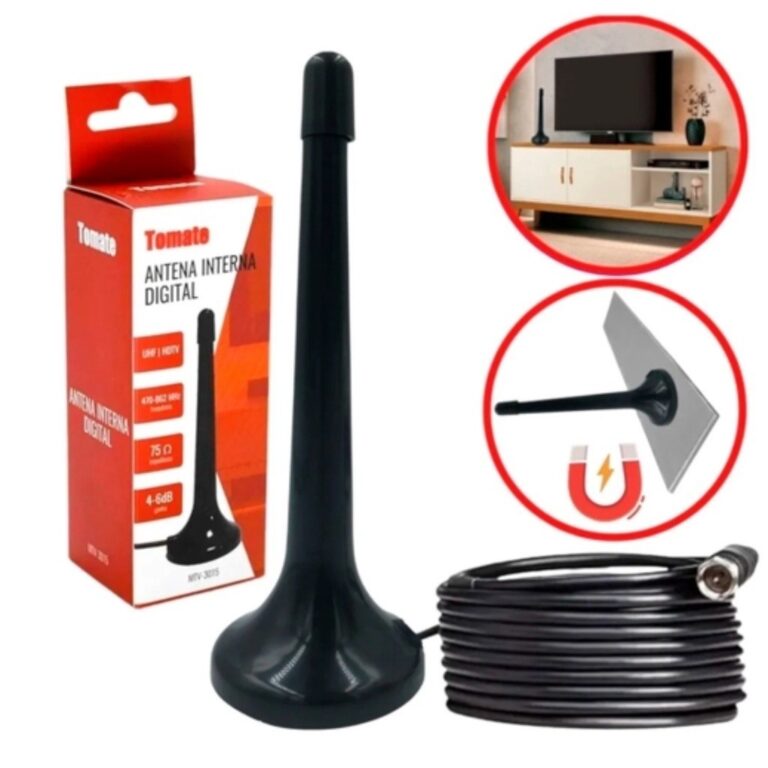 Antena Sinal Digital Interna Amplificada HD Portá