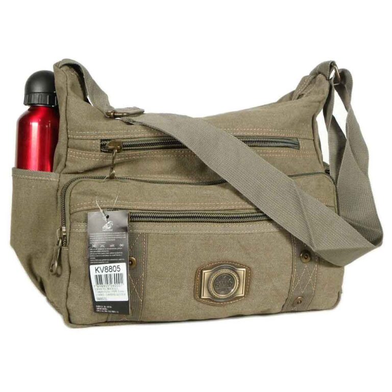 bolsa carteiro transversal masculina lona reforça