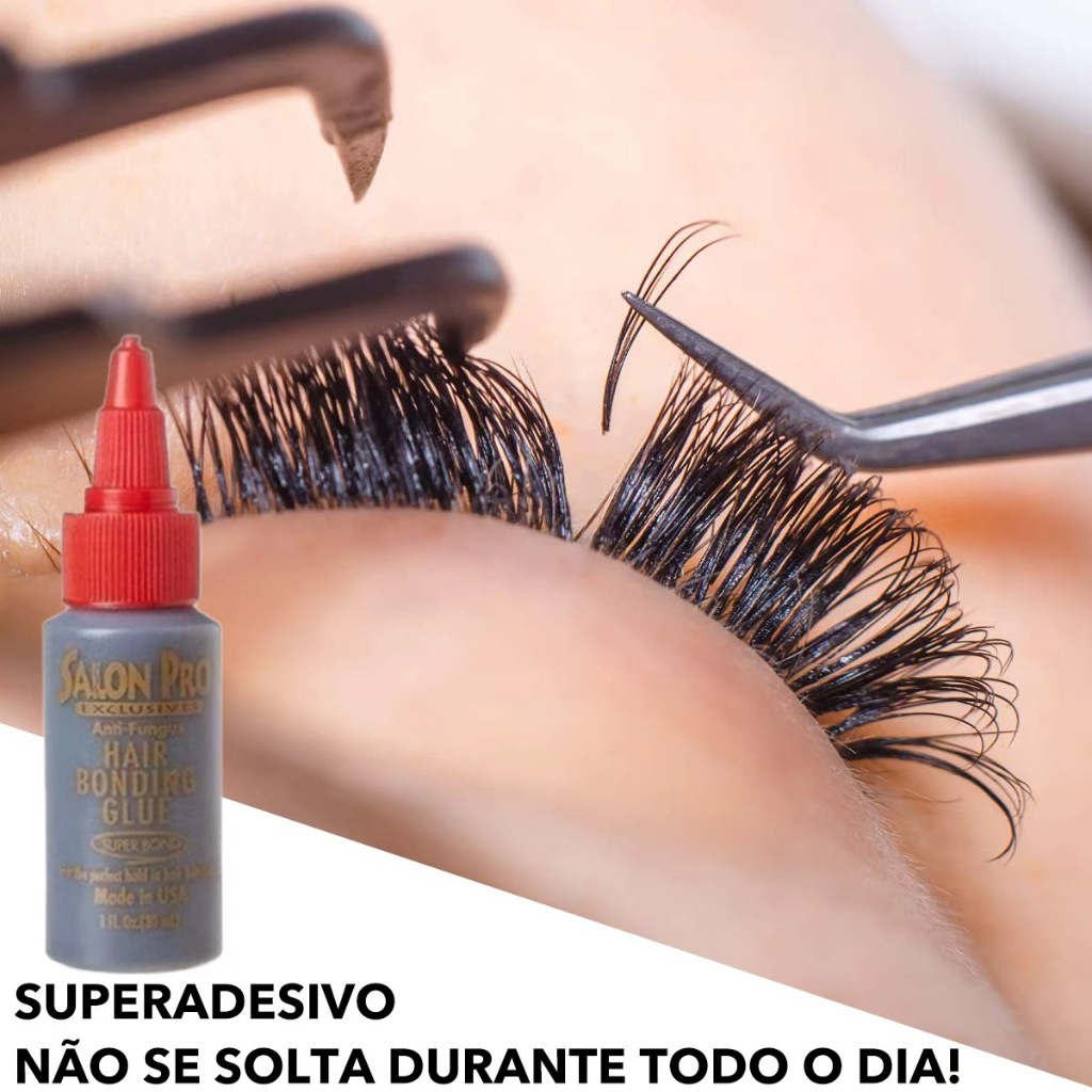 30ml Cola profissional para cílios, secagem rápida, cola de cilios para extensão, antifúngico/laca/r