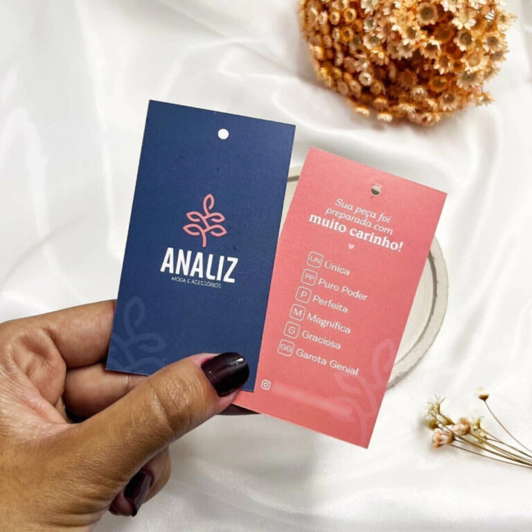 1000 Etiquetas Tags Personalizadas Roupas