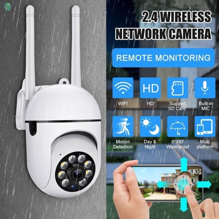 Câmera IP Sem Fio À Prova Dágua Visão Noturna 