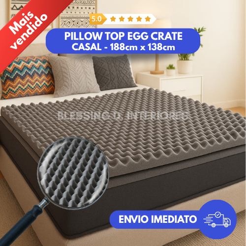 Pillow Top Massageador Colchonete Caixa De Ovo Cas