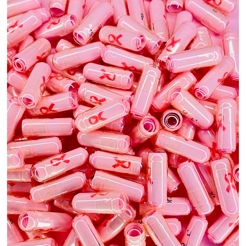 Cápsulas com mensagem motivacional outubro rosa embalagem com 50/100 unidades prevenção lembrancinha