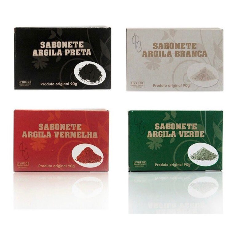 Sabonete facial de argila limpeza profunda 90g 