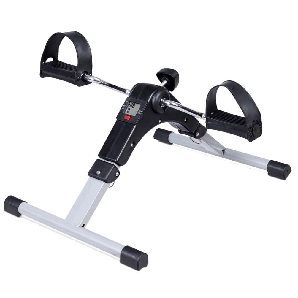 Bicicleta Ergométrica Pedalinho Fisioterapia Dobrável Pedal com Monitor LCD WCT Fitness