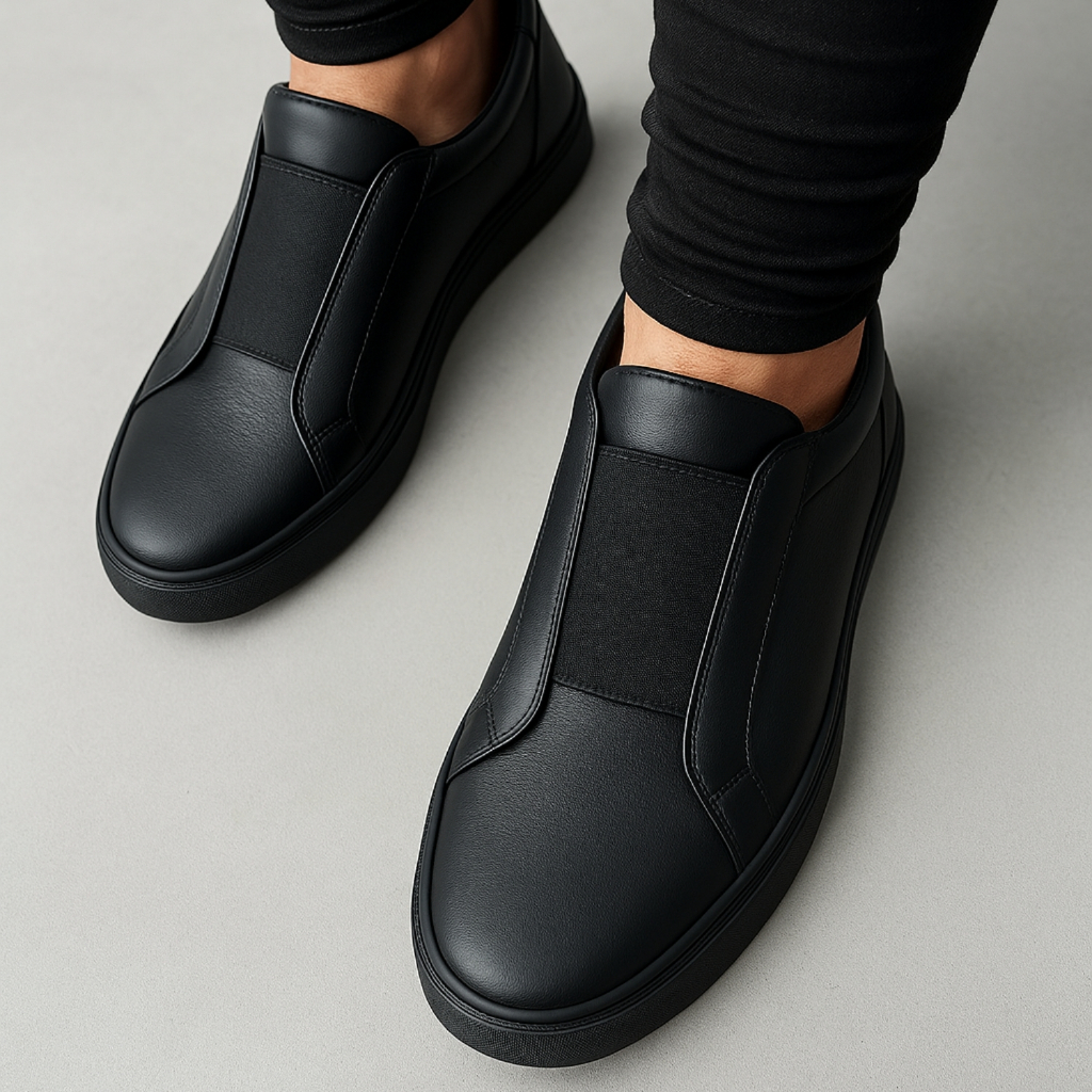 Tenis Sapatenis Masculino Casual Sola Alta com Elastico Slip On Sneaker