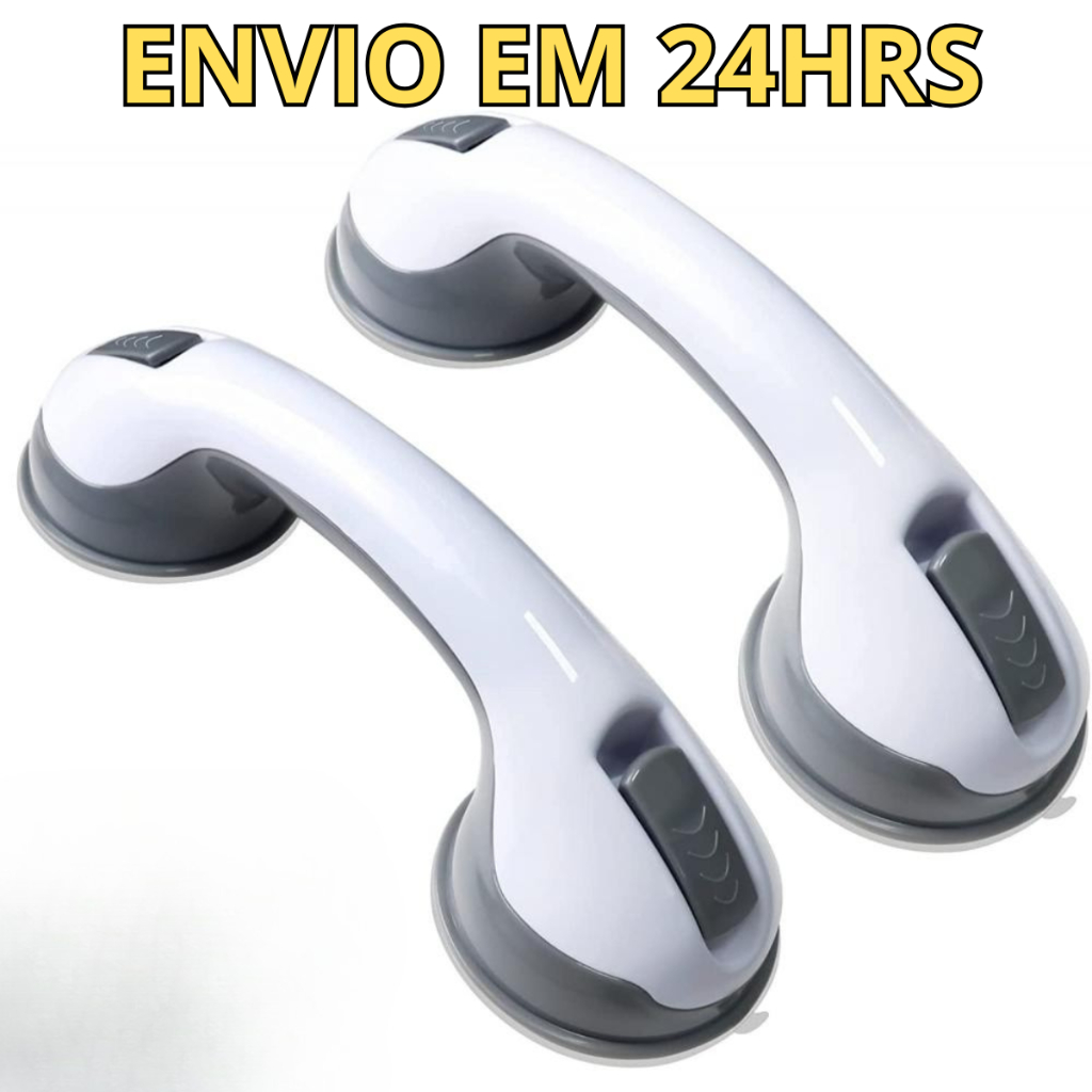 Kit 2 Barras De Apoio Portátil Suporte Idosos Crianças Deficientes Banheiro