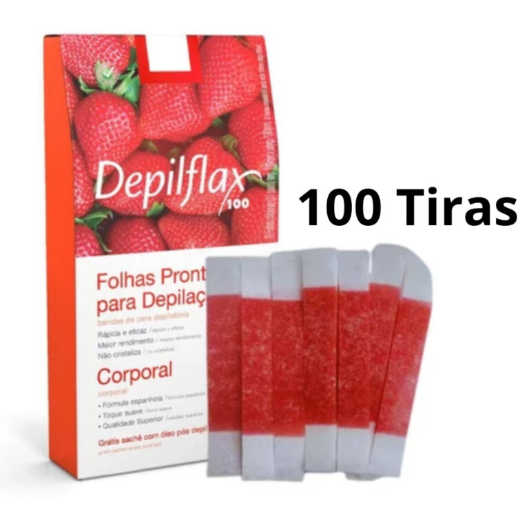 100 Tiras De Cera Pronta Sobrancelhas Buço Morang