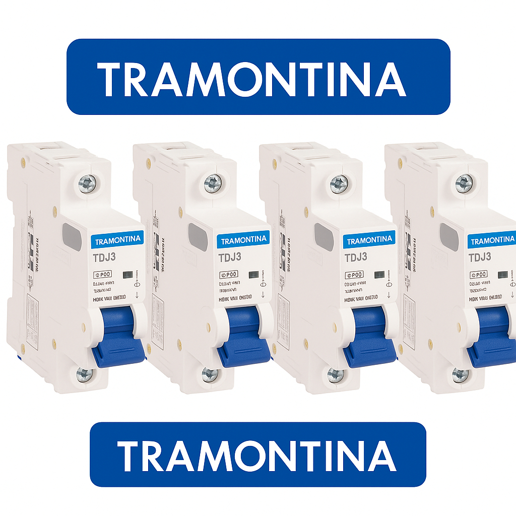 Disjuntor Unipolar/Monofásico de 10A a 63A – Tramontina TDJ3-3KA