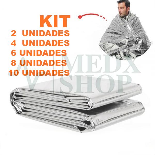 Cobertor Manta Térmica Aluminizado Para Resgate, 