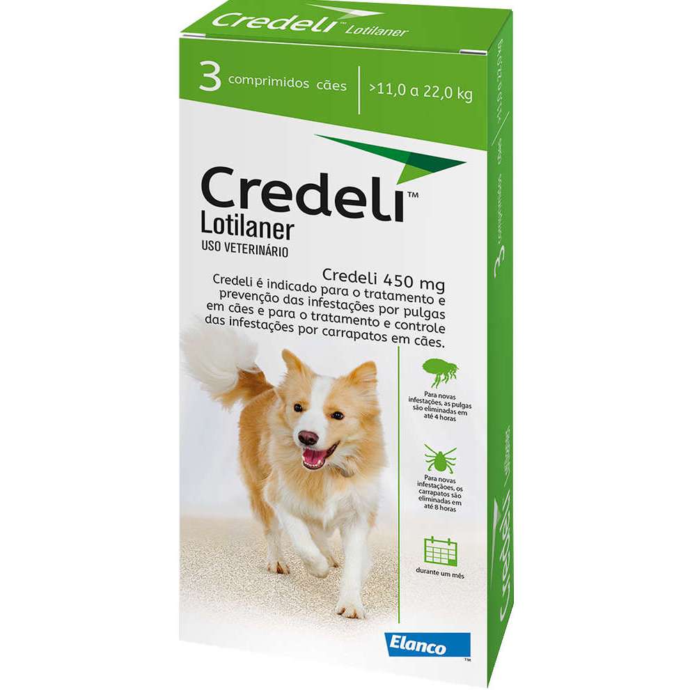 Credeli 11 A 22kg Caixa com 3 Comprimidos – Elanco