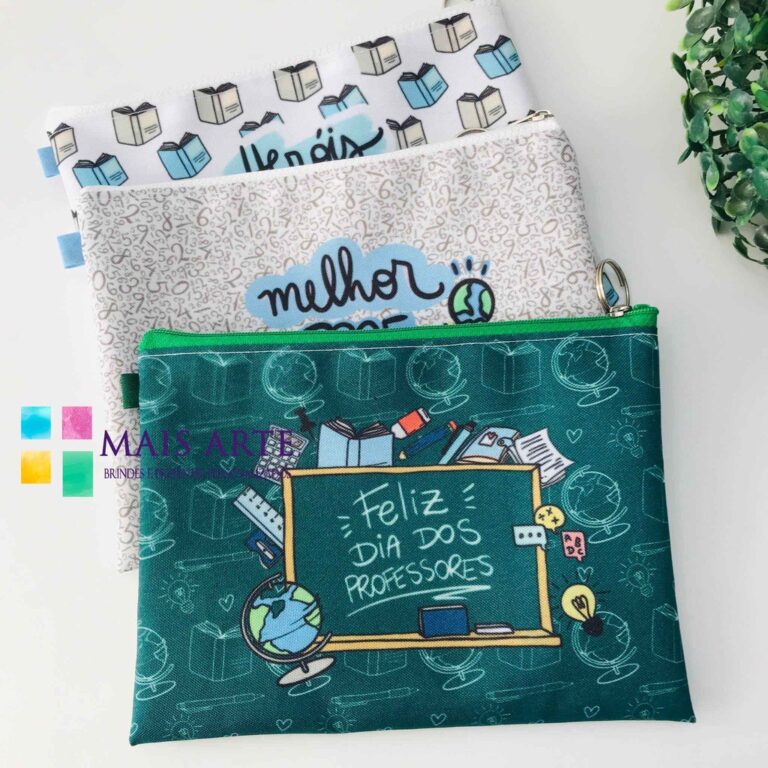 kit com 3 necessaires tema Professor