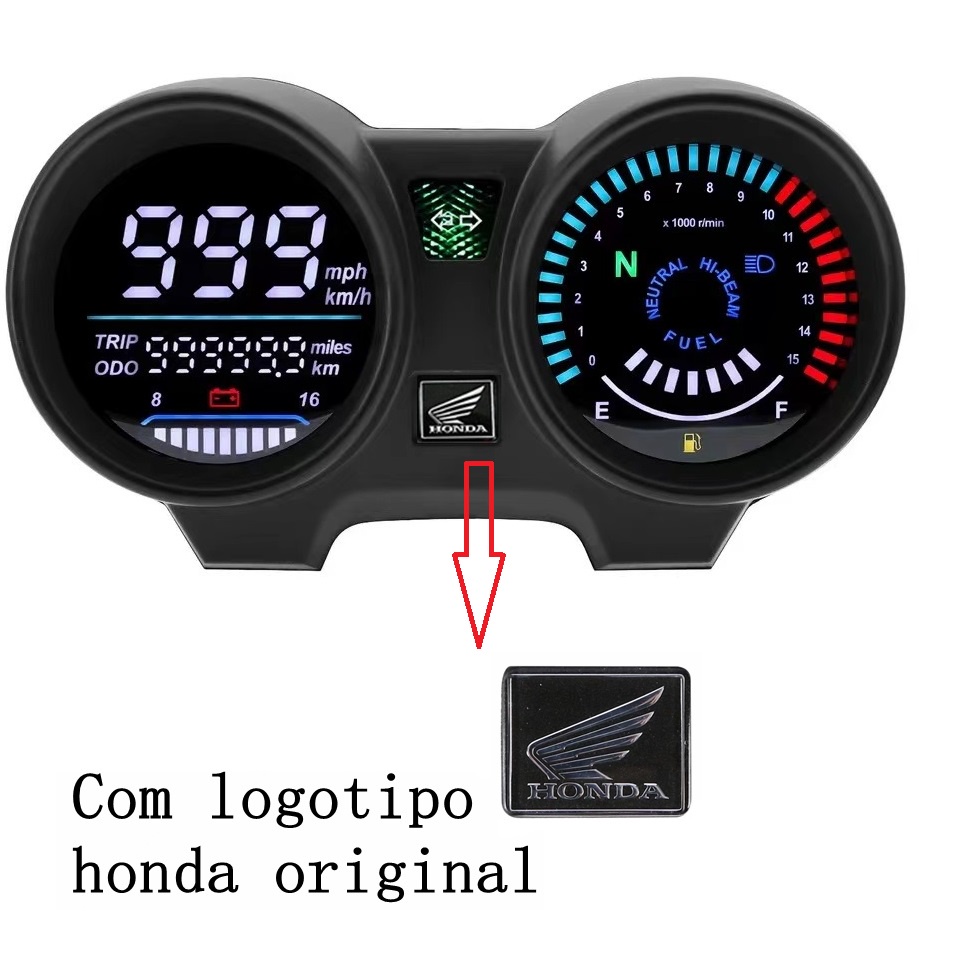 Painel Honda TITAN 150 CG150 Fan esdi Ventilador150 2004-2010 2012 Medidor Digital LED De Motociclet