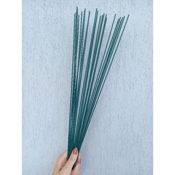 Arame de Ferro Fio Verde Suporte Para Flores Plant