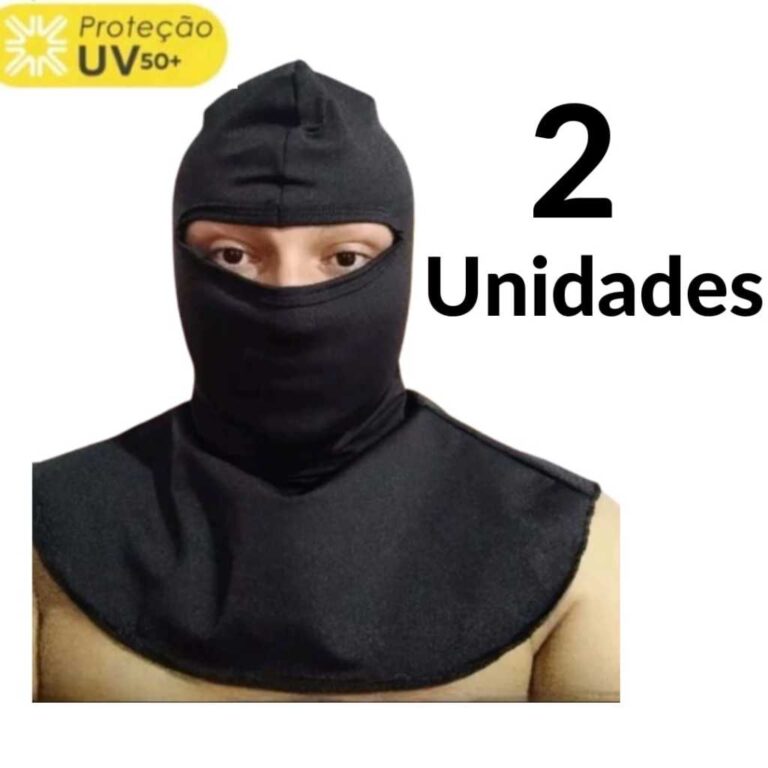 Touca Ninja Balaclava Ninja Kit 3 Máscara Pescado