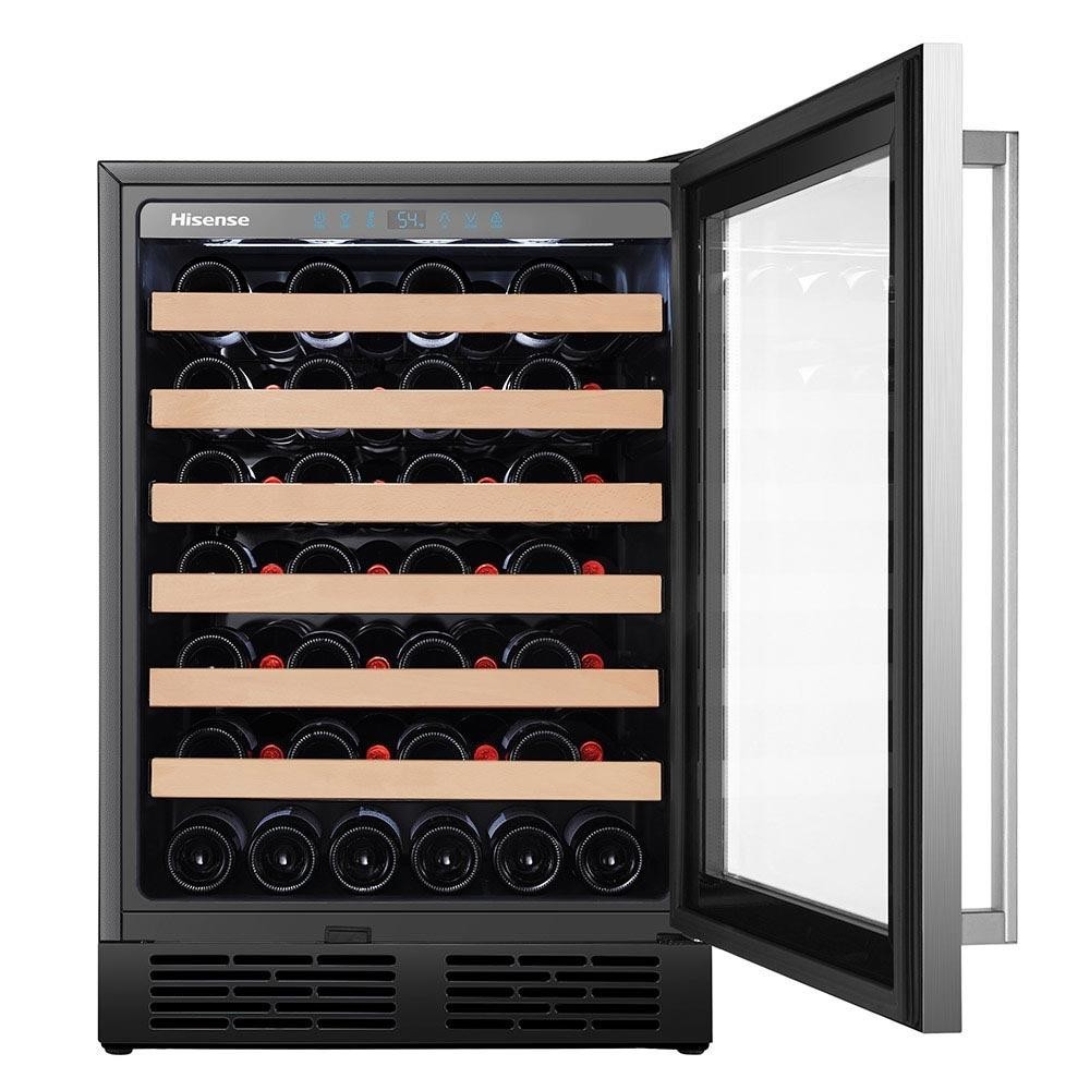 Adega de Vinhos Hisense para 54 Garrafas com até 20°C – HWL-54W1ANQRI