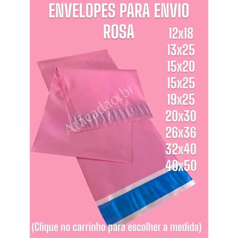 Kit 100 Unidades Envelopes de Segurança Saco Invi
