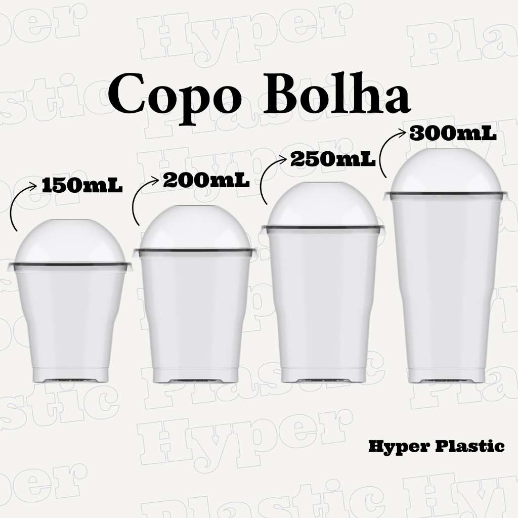 20 40 60 Unidades Copos Bello com Tampa Bolha Sem Furo 150mL 200mL 250mL 300mL 440mL e 550mL Copo Fe