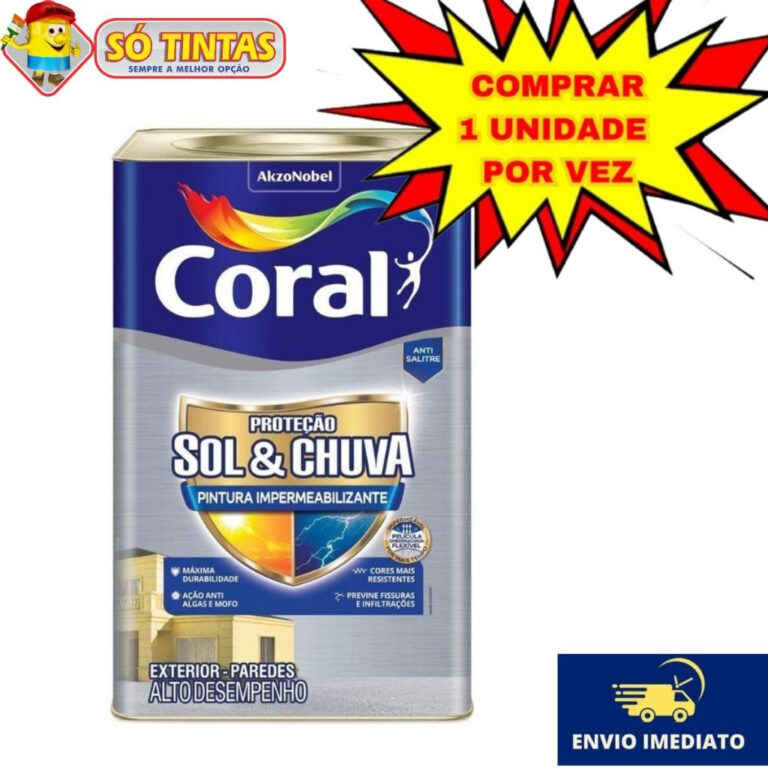 Tinta Borracha Liquida Coral Proteção Sol E Chuv