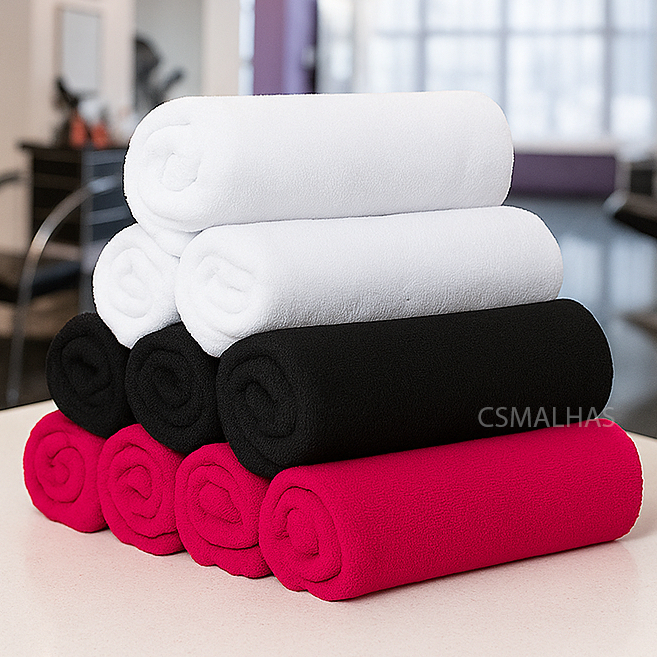 Kit 6 Toalhas de Rosto Lavabo Para Salão Toque Ma