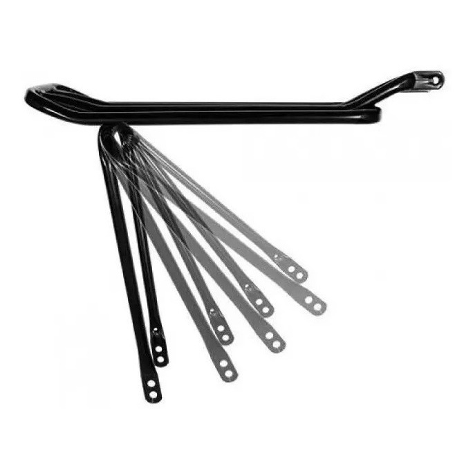 Bagageiro Tubular Traseiro Preto De Bike Aro 26 Ar