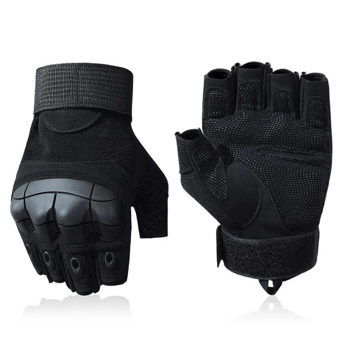 Luva Masculina Meio Dedo Alta Qualidade Para Comba