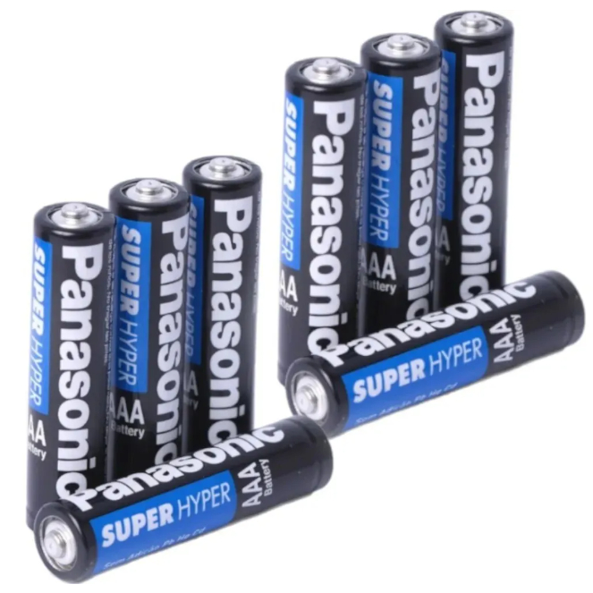 Pilha Palito AAA Panasonic kit 8 pilhas