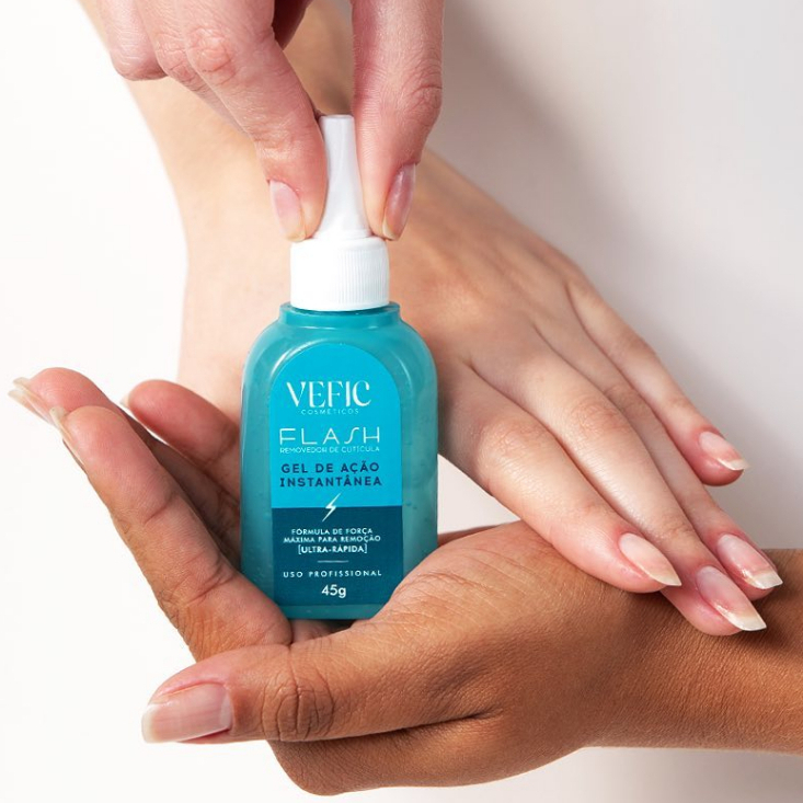 Removedor de Cutículas Flash 45gr Vefic instantâ