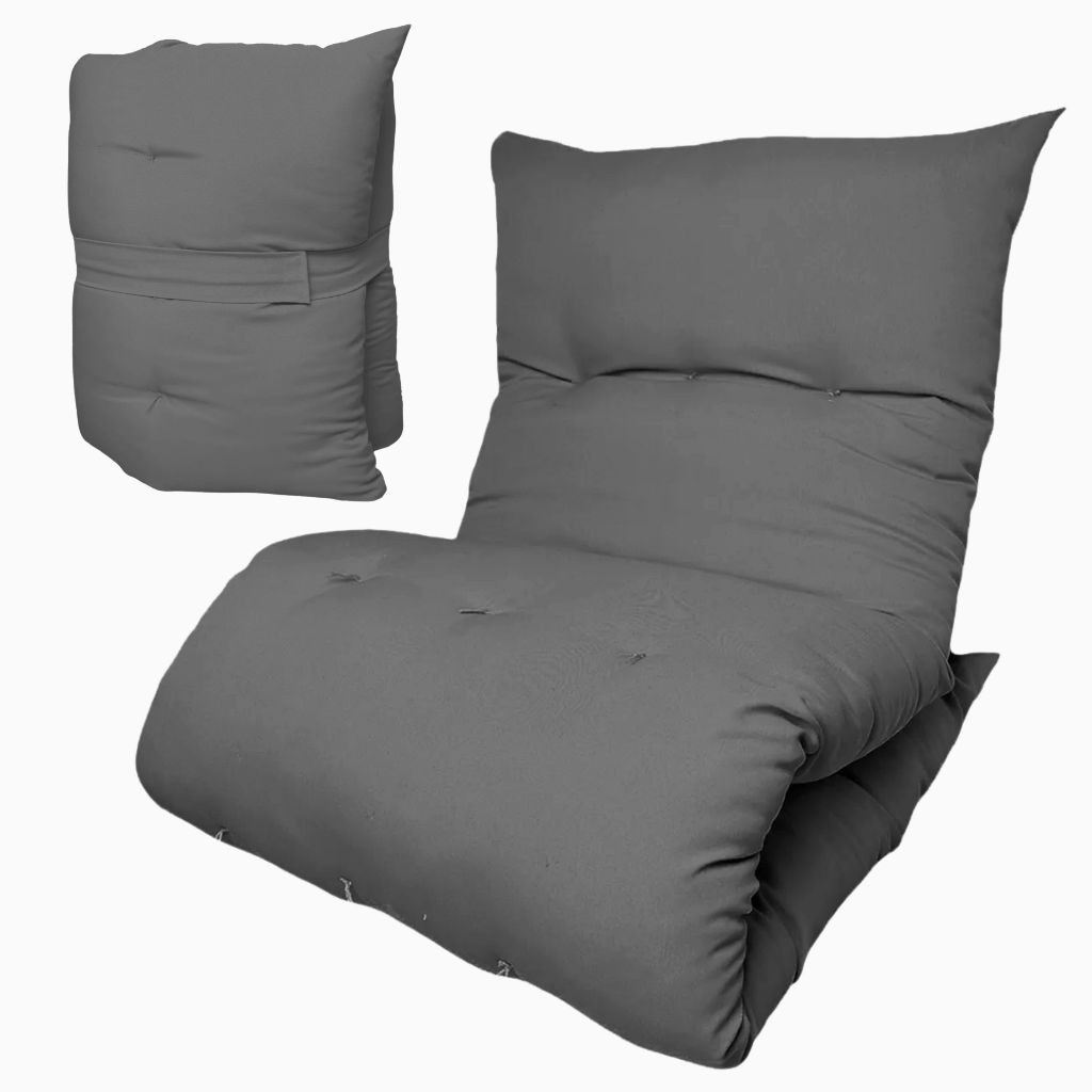 Almofada Futon Dobrável 170x60x9cm Colchonete Multiuso Chão Sofá Visita Meditação Macia