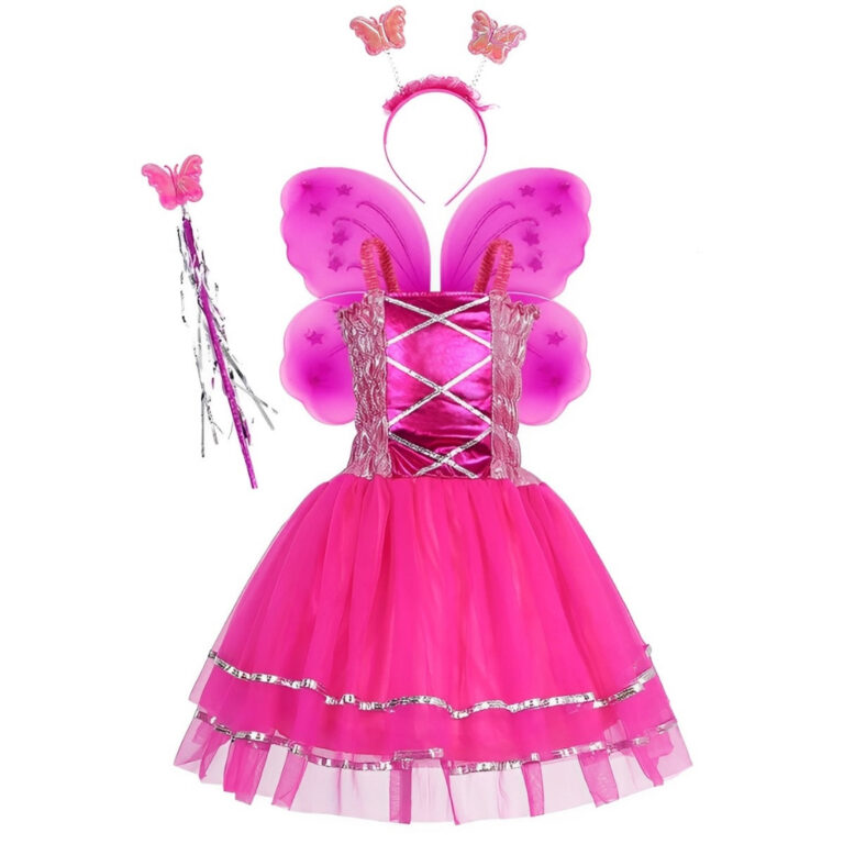 Fantasia Infantil Menina Princesa Vestido Varinha 