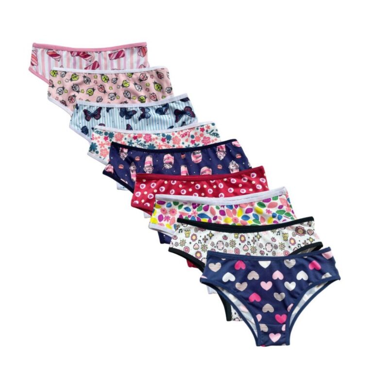 Kit 15, 10, 5 Calcinha Infantil Tanga Estampada Co