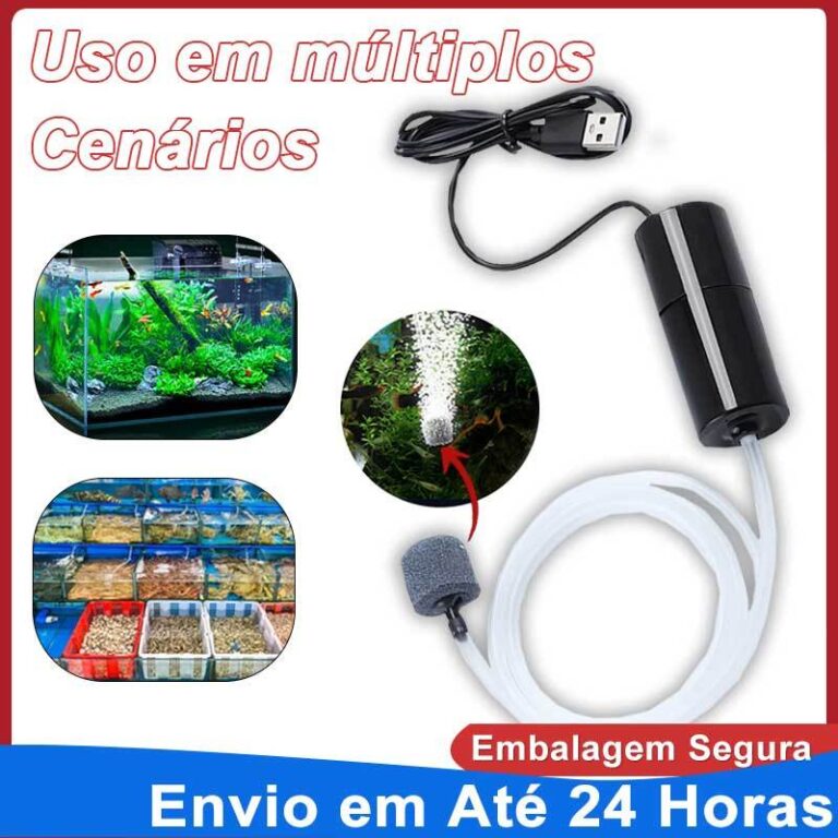 Bomba Mini Bomba de Ar USB para Aquário Bomba Aer