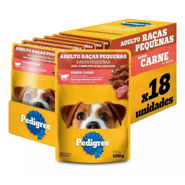 KIT 18 SACHES PEDIGREE CARNE 100 GRS RAÇAS PEQUEN