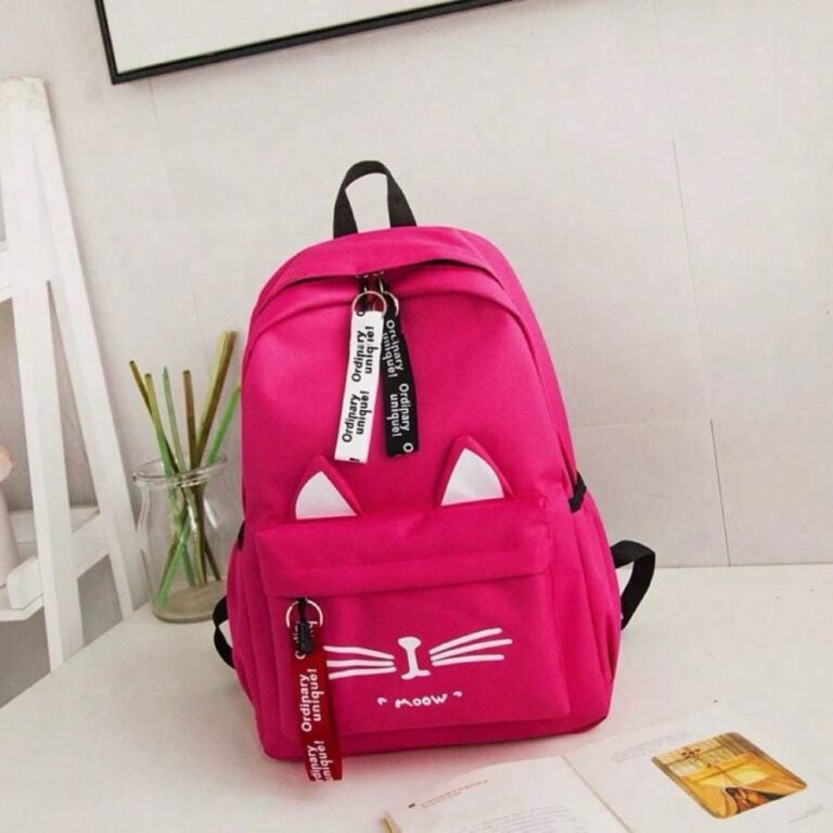 Mochila Feminina Nylon Com Estojo Impermeável Par