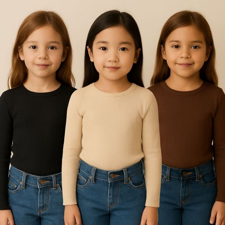 3 Blusas Manga Longa Infantil Bebê Menina Algodã