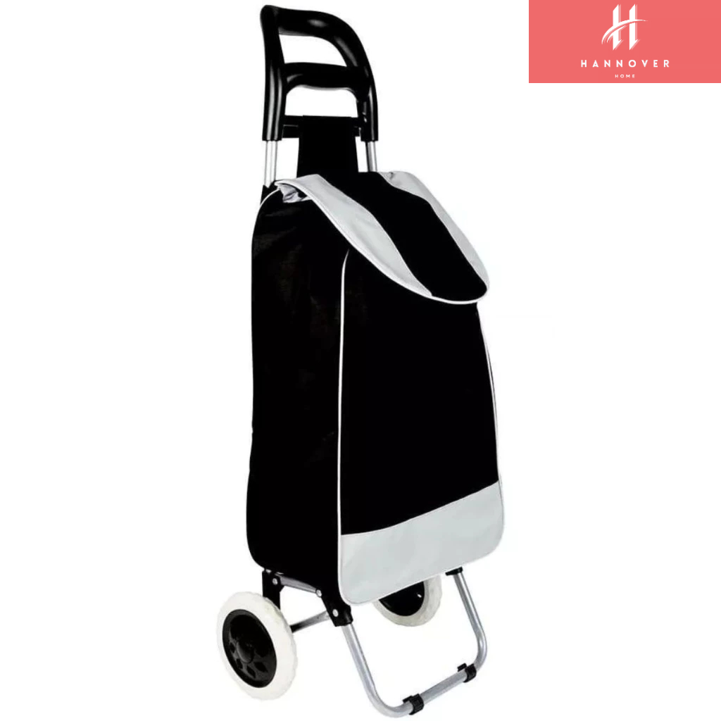 Carrinho De Compras Feira Supermercado 2 Rodas Reforçados e Dobrável 30kg