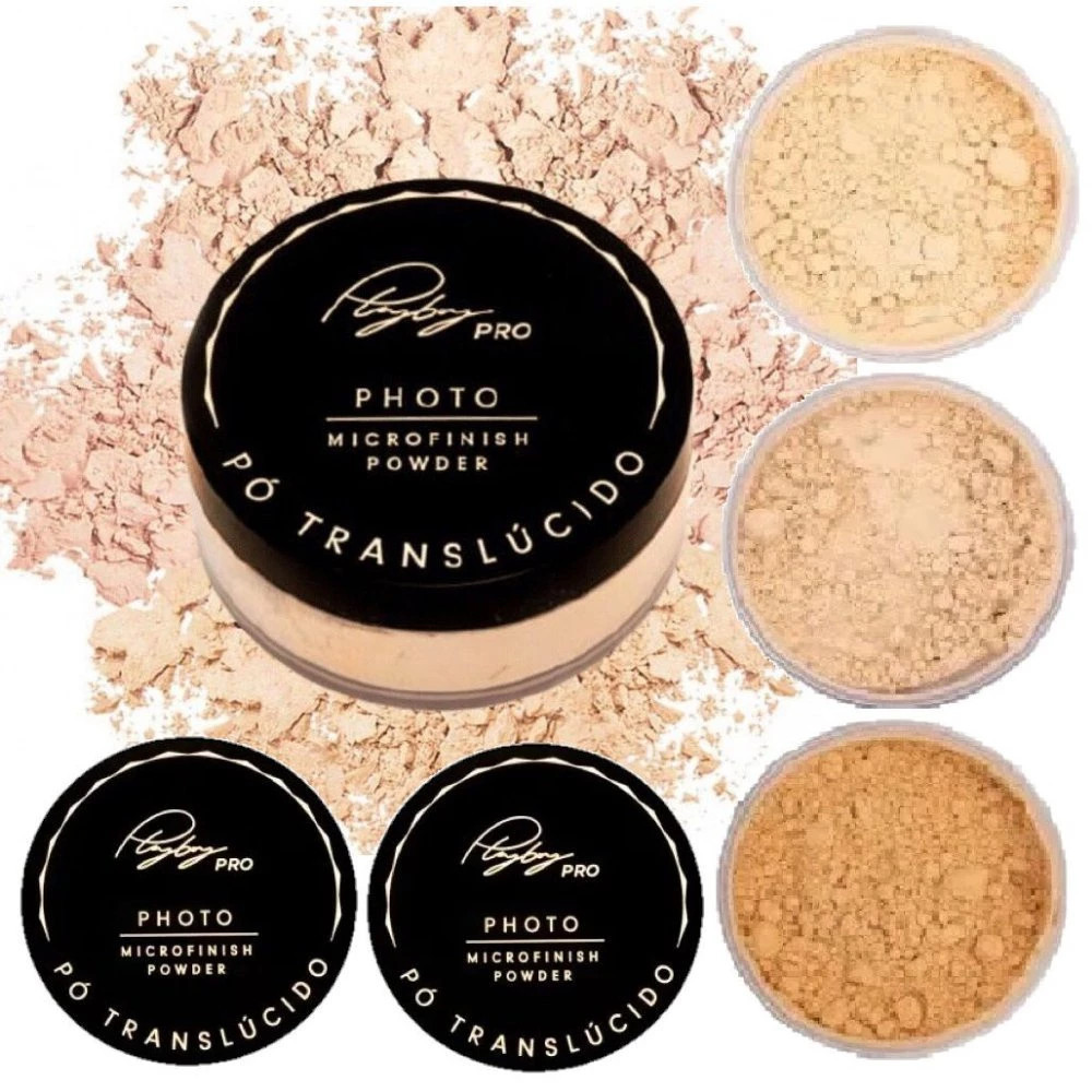 Pó Translúcido Solto de Finalização Facial Ultra Fino Playboy A Prova D água – Play Boy