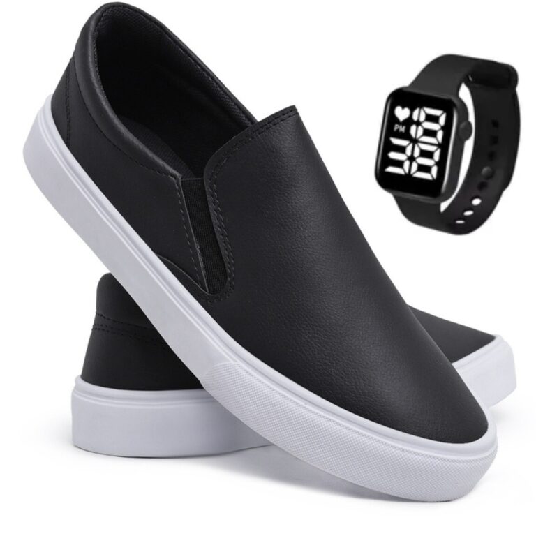 Tenis Sapatenis Slip On Casual Iate Masculino Sem 
