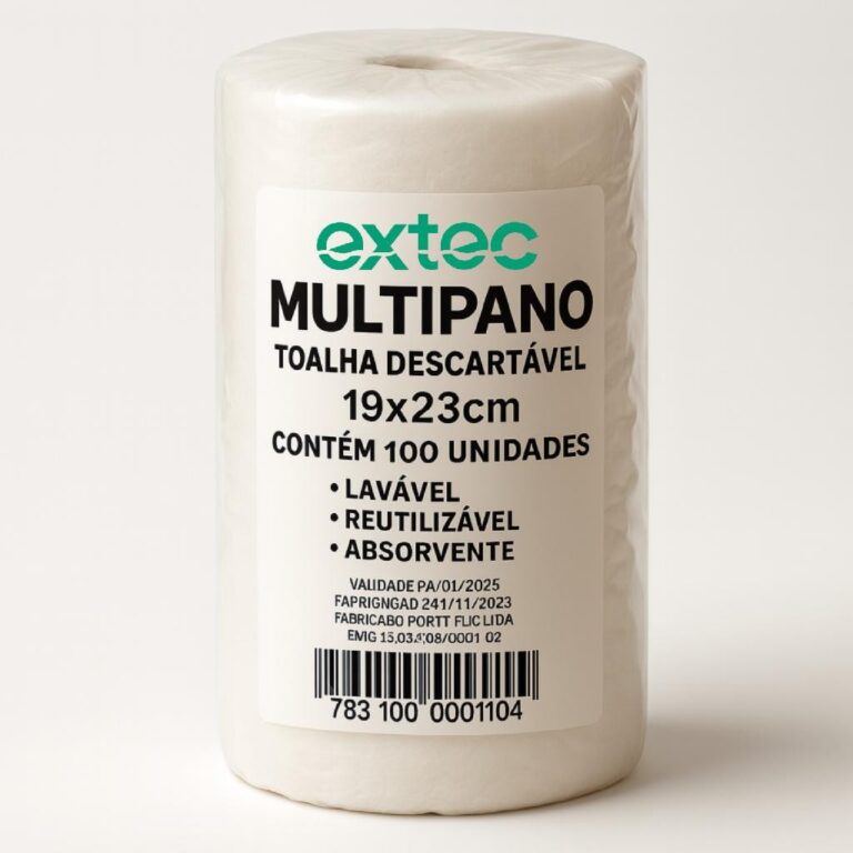 100 un Toalhas Descartaveis rolo 19×23 Multip