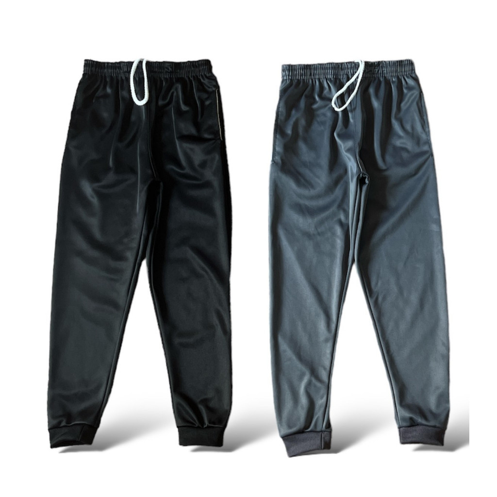 Kit 2 Calça Infantil e juvenil Menino Forrada Reforçada 4 Ao 16 (preto cinza e azul)