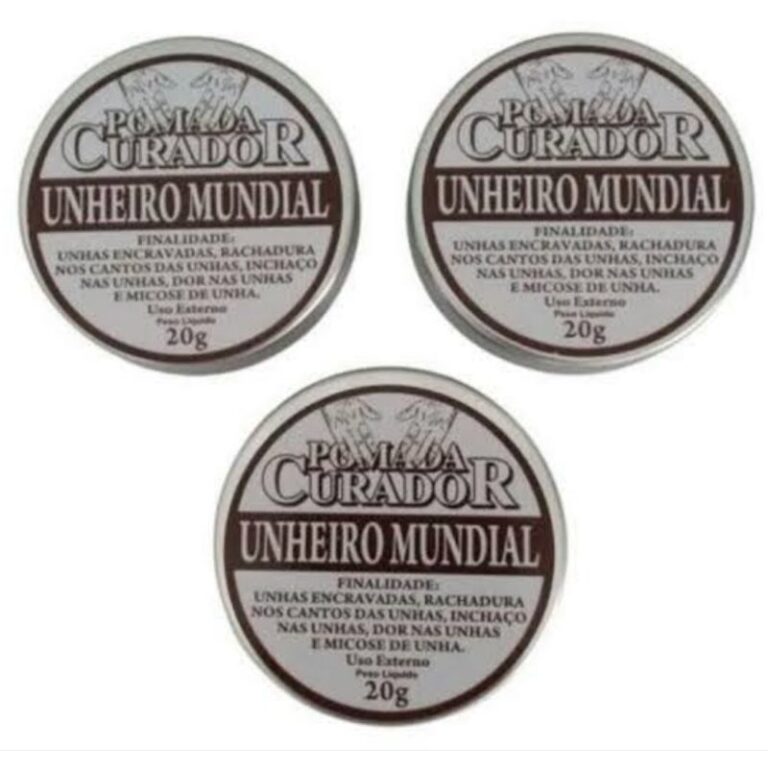 Kit pomada  curador unheiro mundial 3 unidades de 