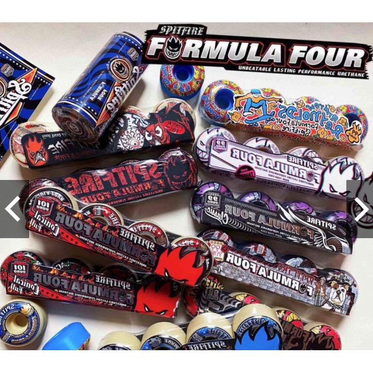 4pcs F4 SPITFIRE wheel Roda Dura 99A 101A skateboa