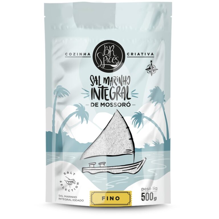 Sal Marinho BR Spices Integral De Mossoró Fino Po