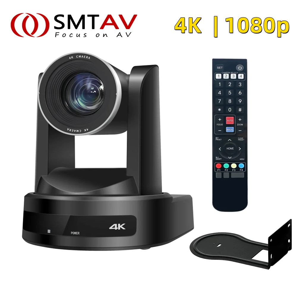 SMTAV Câmera de conferência 1080P SDI PTZ 10X 20X Câmera de transmissão ao vivo HDMI IP com zoom par